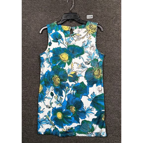 Nikki Poulos Disney Alice Through The Looking Glass Blouse Sz S Floral Sleeveles - Picture 1 of 7